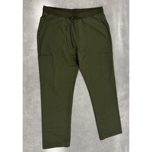 Mandala Men's Eco-Soft Cargo Joggers XL Olive Green Stretch Comfort Pants
